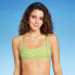 Фото #3 товара Juniors' Textured Square Neck Bralette Bikini Top - Xhilaration™ Medium