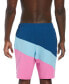 Фото #3 товара Men's Color Surge Colorblocked 9" Swim Trunks