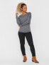 Женский свитер "Уютный" Vero Moda VMNELLIE Relaxed Fit 10220902 Medium Gray Melange XS - фото #4