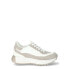 No Boundaries Retro-Inspired Sneakers Women’s 7.5 White Faux Suede Lace-Up