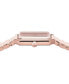 Salvatore Women's Swiss Rose Gold Ion Plated Stainless Steel Bracelet Watch 27x34mm