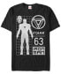 Фото #2 товара Marvel Men's Comic Collection Classic Iron Man Schematic Short Sleeve T-Shirt