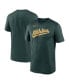 Фото #2 товара Men's Green Oakland Athletics New Legend Wordmark T-shirt