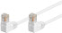 Goobay CAT 5e Patch Cable 2x 90° Angled - U/UTP - white - 10 m - 10 m - Cat5e - U/UTP (UTP) - RJ-45 - RJ-45