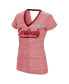 ფოტო #3 პროდუქტის Women's Red St. Louis Cardinals Halftime Back Wrap Top V-Neck T-shirt