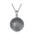 ფოტო #2 პროდუქტის Libra Zodiac Sign Astrology Horoscope Round Medallion Pendant For Men Women Necklace Antiqued Sterling Silver