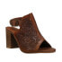 Фото #2 товара Roper Mika Floral Embossed Shootie Pumps Womens Brown Dress Casual 09-021-0946-1