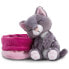 Фото #4 товара Мягкая игрушка для девочек NICI Cat 12 cm Sleeping In Basket Teddy