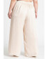 ფოტო #3 პროდუქტის Plus Size Metallic Stripe Wide Leg Pant