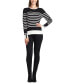 Фото #4 товара Juniors' Striped Ribbed Button-Cuff Sweater