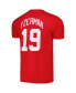 Фото #3 товара Men's Steve Yzerman Red Detroit Red Wings Captain Patch Name and Number T-shirt