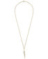 Фото #3 товара Wrapped diamond Lightening Bolt 20" Pendant Necklace (1/10 ct. t.w.) in 14k Gold, Created for Macy's