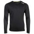 Diadora Core Running Crew Neck Long Sleeve Athletic T-Shirt Mens Black Casual To