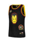 ფოტო #2 პროდუქტის Big Boys Black Iron Man Marvel 60th Anniversary Basketball Jersey