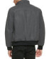 Фото #2 товара Men's Wool Bomber Jacket With Knit Trim