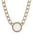 Фото #1 товара 2028 gold-Tone Intaglio Pendant Loop Chain Necklace