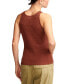 Фото #2 товара Women's Crochet-Trim Sweater-Knit Tank