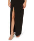 ფოტო #4 პროდუქტის Women's Asymmetric Sequin Trim Sleeveless Gown