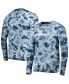 Фото #1 товара Men's College Navy Seattle Seahawks Tie-Dye Long Sleeve T-shirt