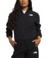 ფოტო #1 პროდუქტის Women's Tekware Grid-Print Full-Zip Cropped Jacket