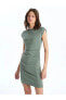 Фото #1 товара Платье LC WAIKIKI LCW Vision с круглым воротником и короткими рукавами