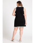 ფოტო #1 პროდუქტის Plus Size Preppy Mini Sweater Dress