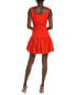 Фото #2 товара Maison Tara Savannah Crepe Mini Dress Women's Orange 14