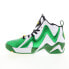 Фото #9 товара Reebok Hurrikaze II Mens Green Leather Lace Up Athletic Basketball Shoes