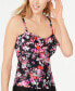 Фото #1 товара Island Escape 260959 Women Ditzy Daze Floral Tankini Top Swimwear Size 6