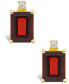 Фото #5 товара Garnet (1-1/2 ct. t.w.) and Diamond Accent Stud Earrings in 14K White Gold or 14K Yellow Gold