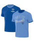 Фото #1 товара Men's Royal/Light Blue Kansas City Royals Two-Way Ringer Reversible T-Shirt