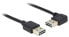 Delock 3m USB 2.0 A m/m 90° - 3 m - USB A - USB A - USB 2.0 - Male/Male - Black