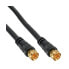 Фото #2 товара InLine SAT Cable Premium 2x shielded 2x F-male >85dB black 1m