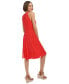 Women's Clip-Dot Fit & Flare Halter Dress