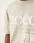 Фото #2 товара ASOS DESIGN oversized boxy t-shirt in heavyweight 300gsm neutral with street front print