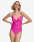 ფოტო #4 პროდუქტის Twist-Front Tummy-Control One-Piece Swimsuit, Created for Macy's