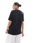 The North Face Simple Dome logo oversized t-shirt in black Черный, XS - EU 36-38 - фото #4