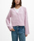 Фото #1 товара Women's V-Neck Knit Cardigan