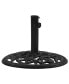 Umbrella Base Black 18.9"x18.9"x13" Cast Iron