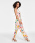 Фото #3 товара Petite Printed Sleeveless Jumpsuit, Created for Macy's
