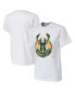 Фото #2 товара Men's NBA x Naturel White Milwaukee Bucks No Caller ID T-shirt