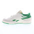 Reebok Club C Revenge Mens Beige Leather Lace Up Lifestyle Sneakers Shoes