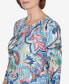 ფოტო #2 პროდუქტის Classic Scroll Multicolored Patterned Top