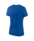 Фото #2 товара Women's Blue, Heather Gray New York Rangers Script T-shirt and Shorts Set