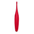 Фото #2 товара Twirling Fun Tip Vibrator Silicone USB Red