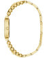 ფოტო #4 პროდუქტის Women's Crystal Beaded Gold-Tone Stainless Steel Bracelet Watch 30mm