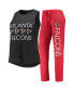 ფოტო #1 პროდუქტის Women's Red, Black Atlanta Falcons Muscle Tank Top and Pants Sleep Set