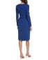 Фото #2 товара Maggy London Pleated Sheath Dress Women's Blue 2