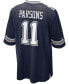 Men's Micah Parsons Dallas Cowboys First Round Pick Game Jersey