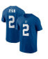 ფოტო #1 პროდუქტის Men's Matt Ryan Royal Indianapolis Colts Player Name & Number T-shirt